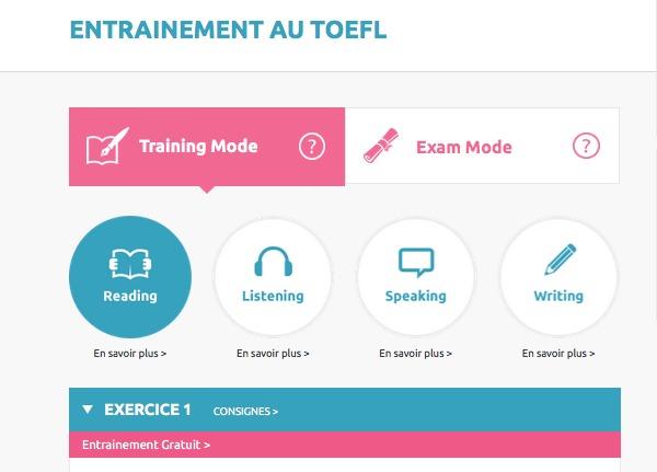 Comment s'entrainer en ligne pour passer le TOEFL ?